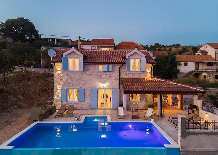 Stone Cara D Oro - Heated Infinity Pool & Views וילה Vrana (Zadar)