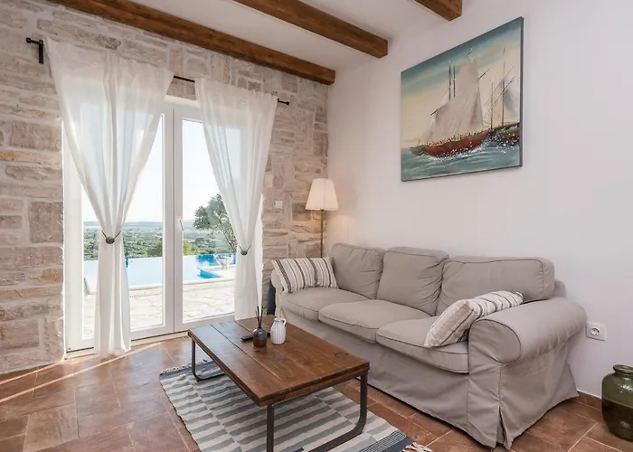 빌라 Stone Cara D Oro - Heated Infinity Pool & Views Vrana (Zadar)